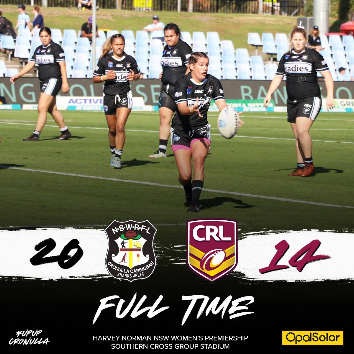 .<a href="/CronCbahSharks/">Cronulla Cbah Sharks</a> come away with a narrow win over CRL Newcastle
20 -14

#UpUpCronulla