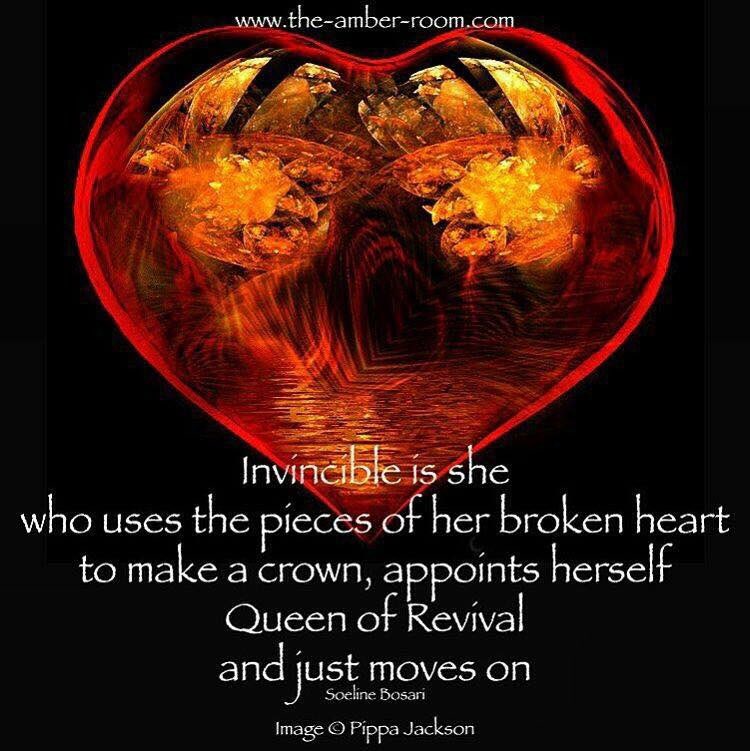 barnetteli's tweet photo. Invincible is she who uses the pieces of her broken #Heart to make a crown, appoints herself #Queen of revival and just moves on... https://t.co/SlNiBdxqi4