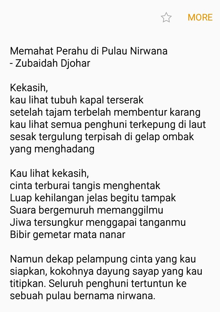 gustiasaputri_'s tweet photo. Satu lagi yang paling favorit dari Zubaidah Djohar yang juga dinyanyikan @swaranabya adalah ini https://t.co/7SfdJaiJRp