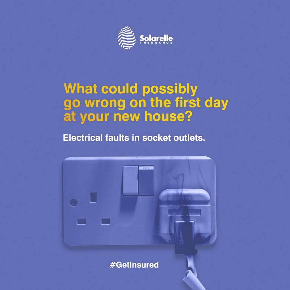 Have you ever wondered what could go wrong on the happy occasion of a new house? With Solarelle Geybisee insurance, you can actually secure your new house and the consequences too. From the cost of alternative accommodation to fatal injury will be insured. #GetInsured