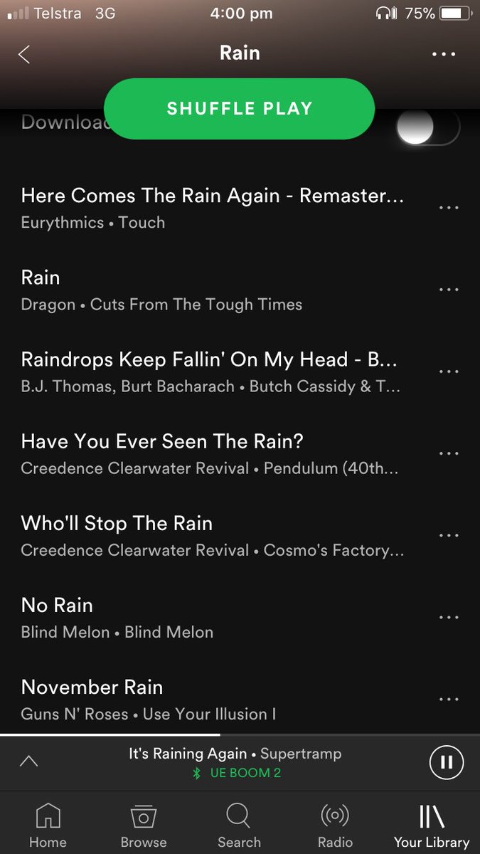 Just made a new playlist, Hope it helps! #rain