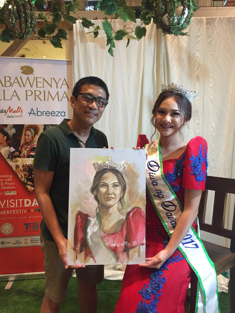 CarlyJaneChua's tweet photo. Blessed and honored to be the model of Dabawenya All Prima event of VISIT DAVAO Summer Festival last April 20, 2018 at Abreeza Ayala Mall.
Thank you so much for having me!
#CHUArakets #CHUAnginabuhi #DiwaNgDavao2017 #VisitDavao
#LongFest #WideFest
#LivePaintingSession #AllaPrima https://t.co/cXysIccHMD