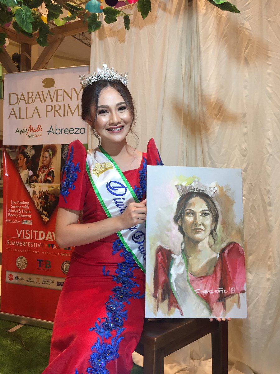 CarlyJaneChua's tweet photo. Blessed and honored to be the model of Dabawenya All Prima event of VISIT DAVAO Summer Festival last April 20, 2018 at Abreeza Ayala Mall.
Thank you so much for having me!
#CHUArakets #CHUAnginabuhi #DiwaNgDavao2017 #VisitDavao
#LongFest #WideFest
#LivePaintingSession #AllaPrima https://t.co/cXysIccHMD