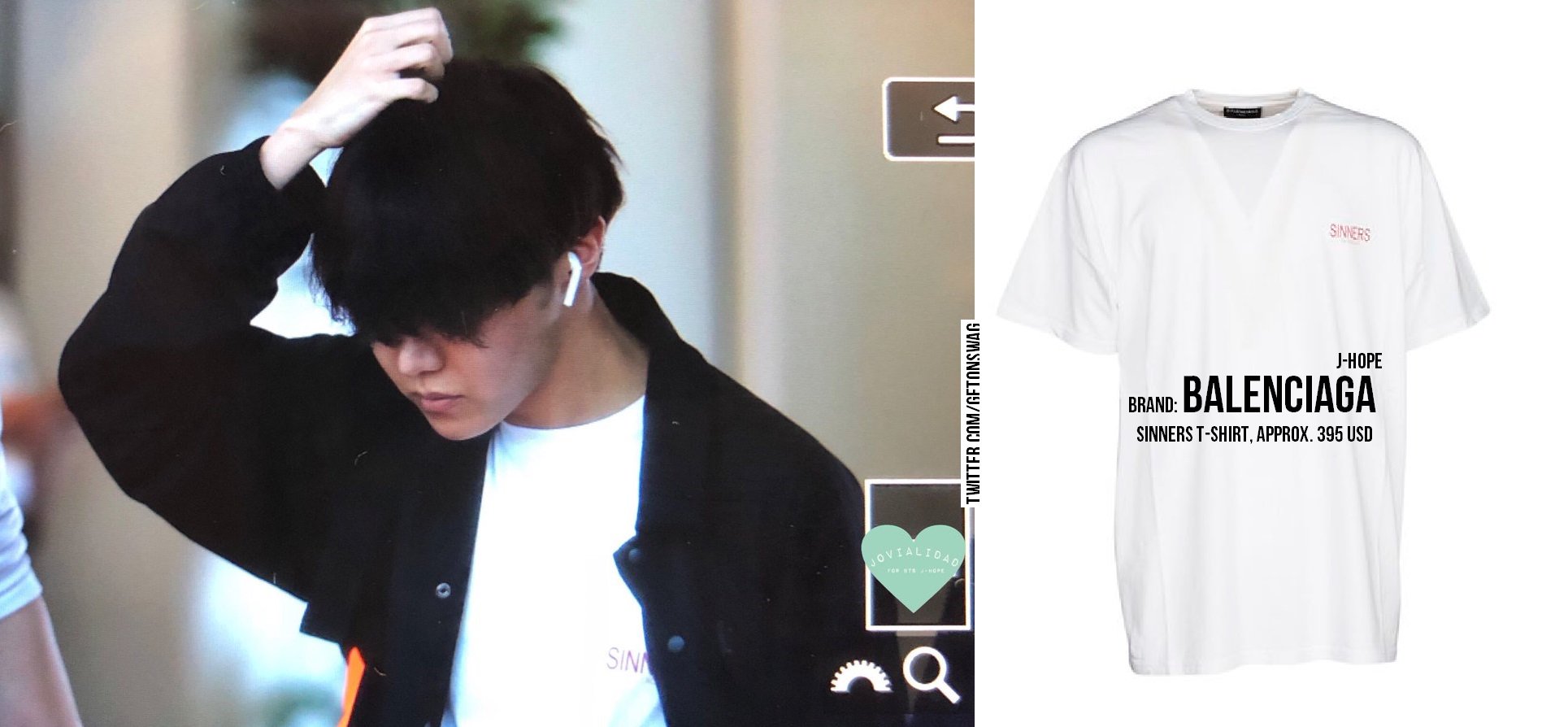 Sinners t shirt balenciaga discount