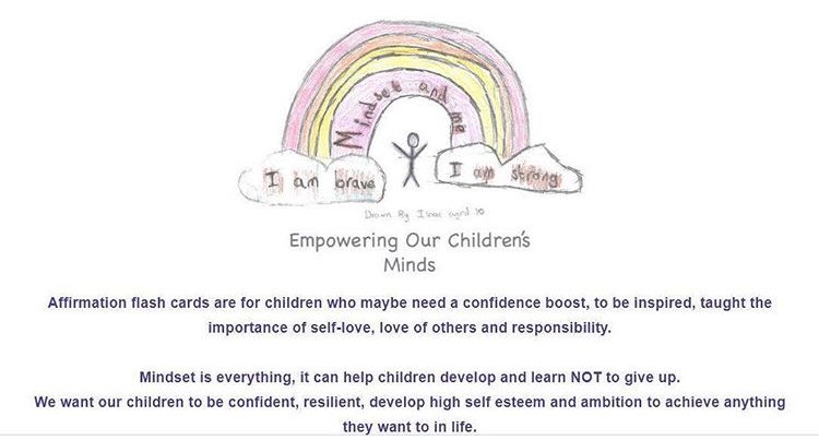 Mindsetandmeuk's tweet photo. Logo designed by my little boy.
Our new business which is flash cards for children to belpngiv thema a growth mindset. A set of 10 cards are now available via our shop https://t.co/A0YEcmfs0W which are shipped worldwide ๐
#childrensmindset #affirmationcards https://t.co/T7vJ5zA2I0