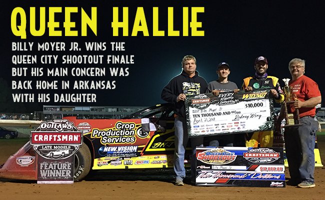 WoOLateModels's tweet image. Billy Moyer Jr. wins the Queen City Shootout finale at @Whynotracing1 but his thoughts were back home with his daughter Hallie

Read More: woolms.com/news/race-repo…