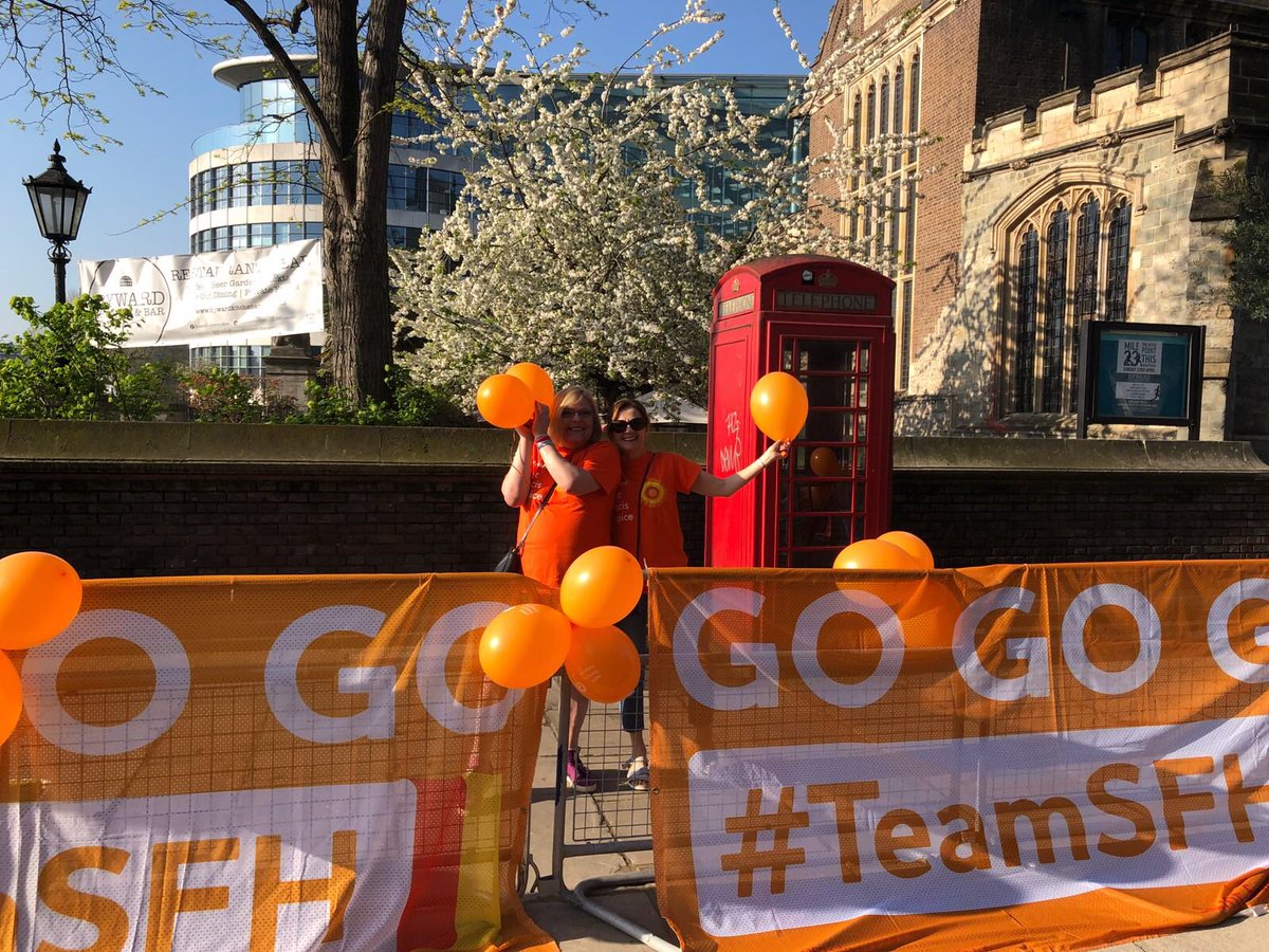 The day our 32 <a href="/LondonMarathon/">TCS London Marathon</a> runners 🏃‍♂️ have worked so hard for has finally arrived. We are super excited and are getting all ready to cheer them on! You won’t miss us! ☀️🏃‍♂️ #TeamSFH #SpiritofLondon text SFLM18 £5 to 70070 to donate to hospice care ❤️