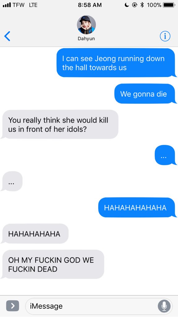 Chaeyoung and Dahyun panic