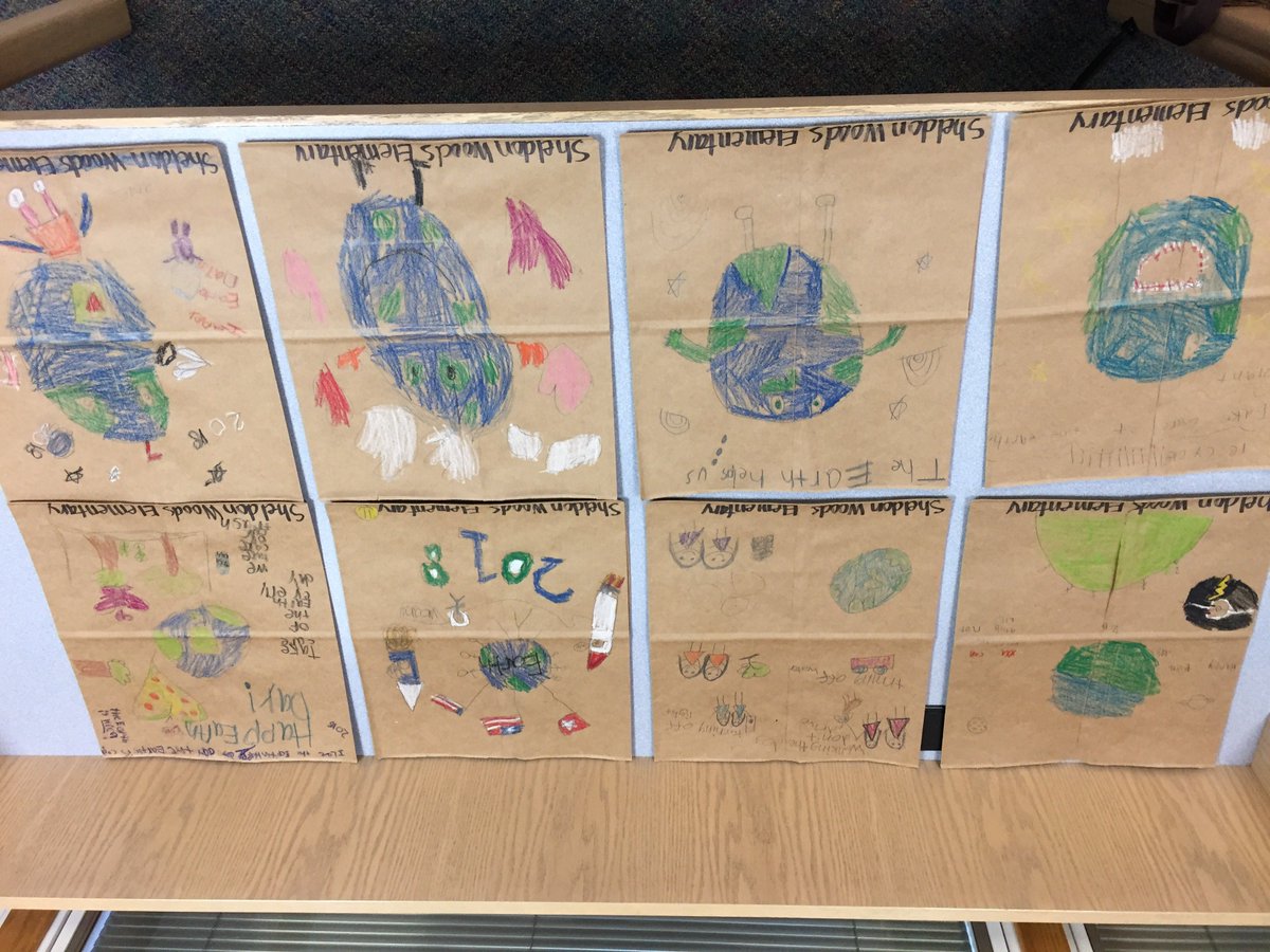 MrsObrienp's tweet photo. Proud of my Lakeshore, Sheldon Woods and Waukazoo students who participated in the Groceries Earth Day Project!  Together, they decorated 400 bags which will be used for groceries today to remind our community to Make Every Day Earth Day!  #everystudenteveryday #EarthDay https://t.co/GsJSebdxdQ