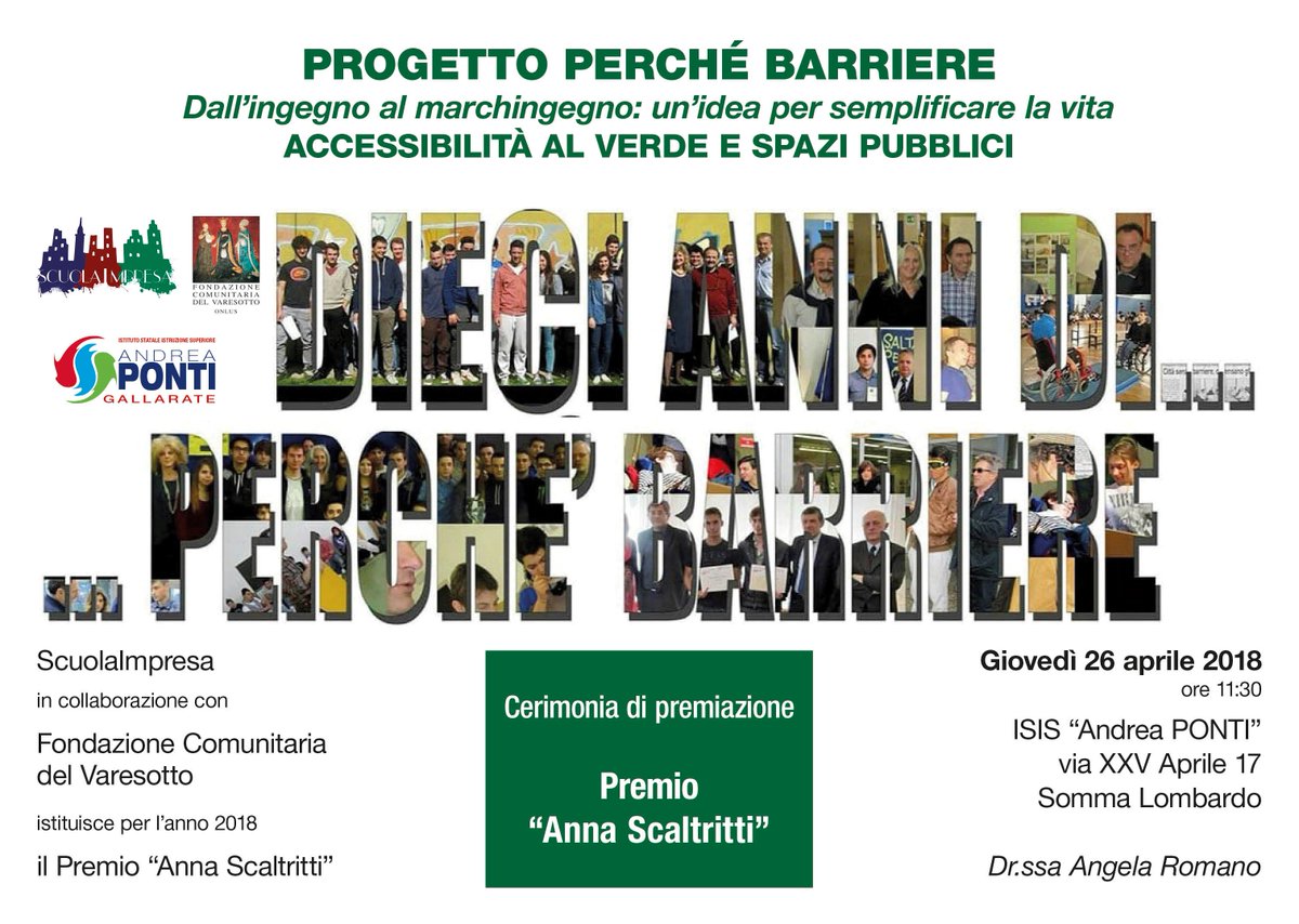 angelaromano7's tweet image. abbattere le barriere partendo da noi! Indossiamo occhiali per la vista e non per proteggersi dal sole! La vita appartiene a tutti! Forza, datevi da fare! Qualche piacere in meno e tanta qualità della vita per tutti.