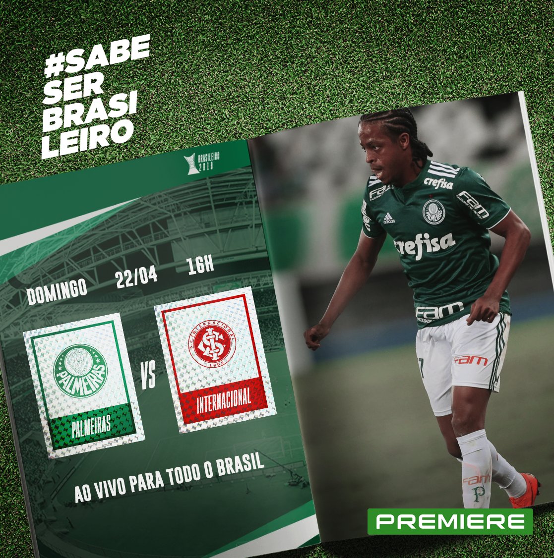 Palmeiras's tweet photo. Não conseguirá ir ao Porcoembu e não quer perder um minuto do jogo? Assine o @canalpremiere ➤ https://t.co/tqkvi0bDxN https://t.co/VHXFZJhlbc