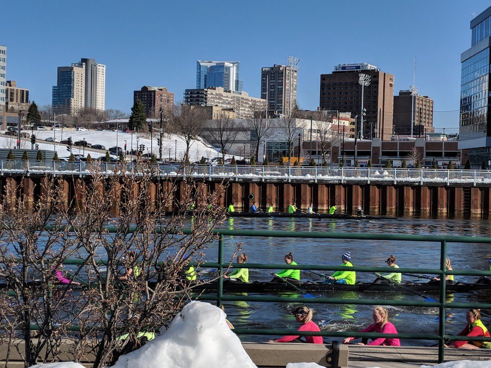 Hey #Milwaukee!, get out there &amp; enjoy your city! Take a walk <a href="/MilwDowntown/">Milwaukee Downtown</a>, check out the red hot <a href="/Brewers/">Milwaukee Brewers</a>, or give it your all out on the river (Pictured: <a href="/MarquetteCrew/">Marquette Crew</a> <a href="/muathletics/">Marquette Athletics</a> <a href="/MKErowing/">Milwaukee Rowing</a>.) <a href="/visitmilwaukee/">Visit Milwaukee</a> today! Happy #EarthDay ! Happy belated <a href="/milwaukeeday/">Milwaukee Day</a>🍺 🌎💯! #MKE