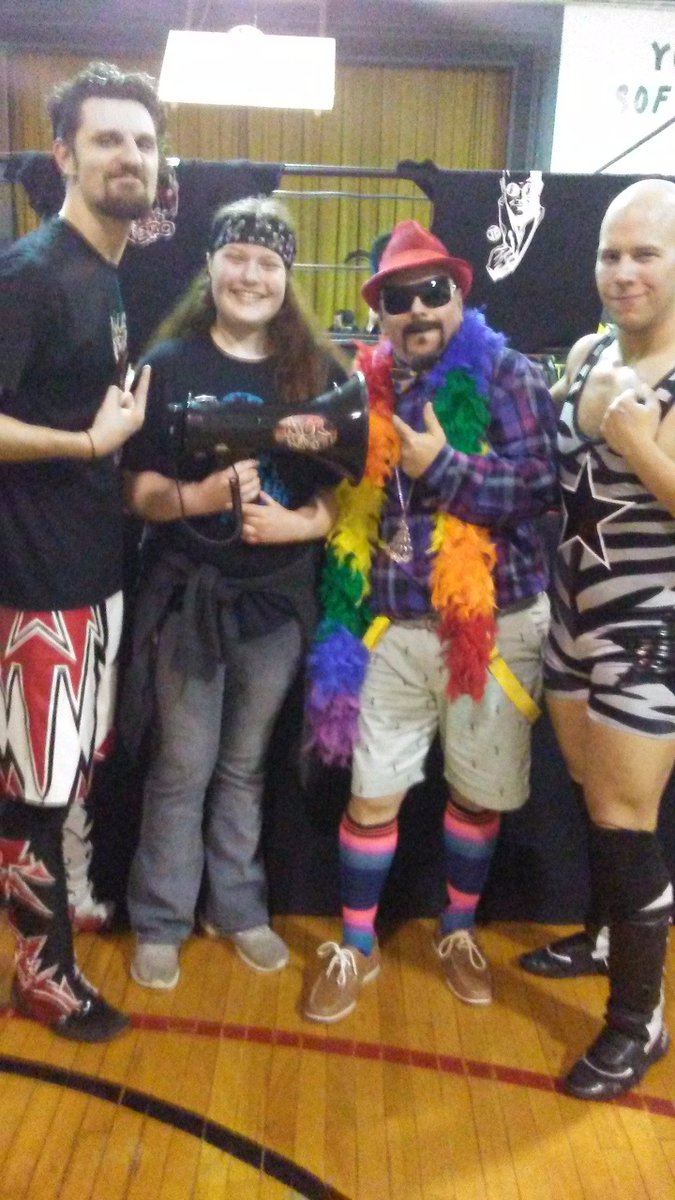 At RWA, I always gotta show some love for Scum of Society! #NeroIsMyHero <a href="/NeroYourHero/">Nick Predovich</a>