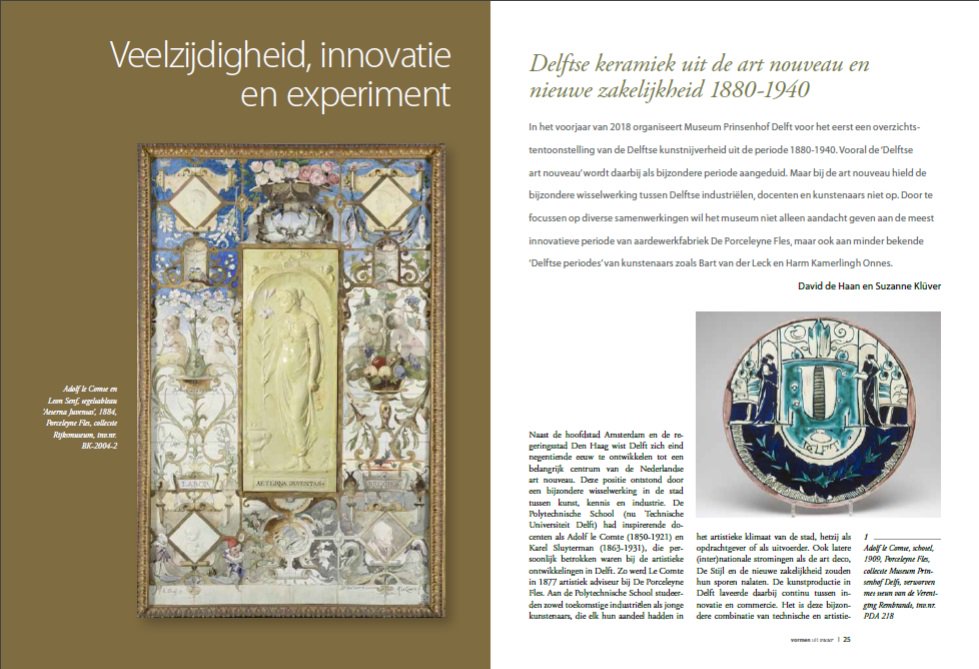 De nieuwe <a href="/VormenuitVuur/">Vormen uit Vuur</a> van de NVVCG is weer verkrijgbaar! Met dit keer artikelen over o.a. Chinees glas, de Keramiek Triënnale 2018 en de keramiekvoorwerpen in de tentoonstelling 'Art Nouveau | Nieuwe Zakelijkheid | Delft' in @HetPrinsenhof