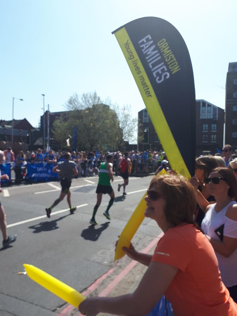 We have just seen all our #LondonMarathon runners. We are buzzing 🐝 You guys are great! #vmlm2018