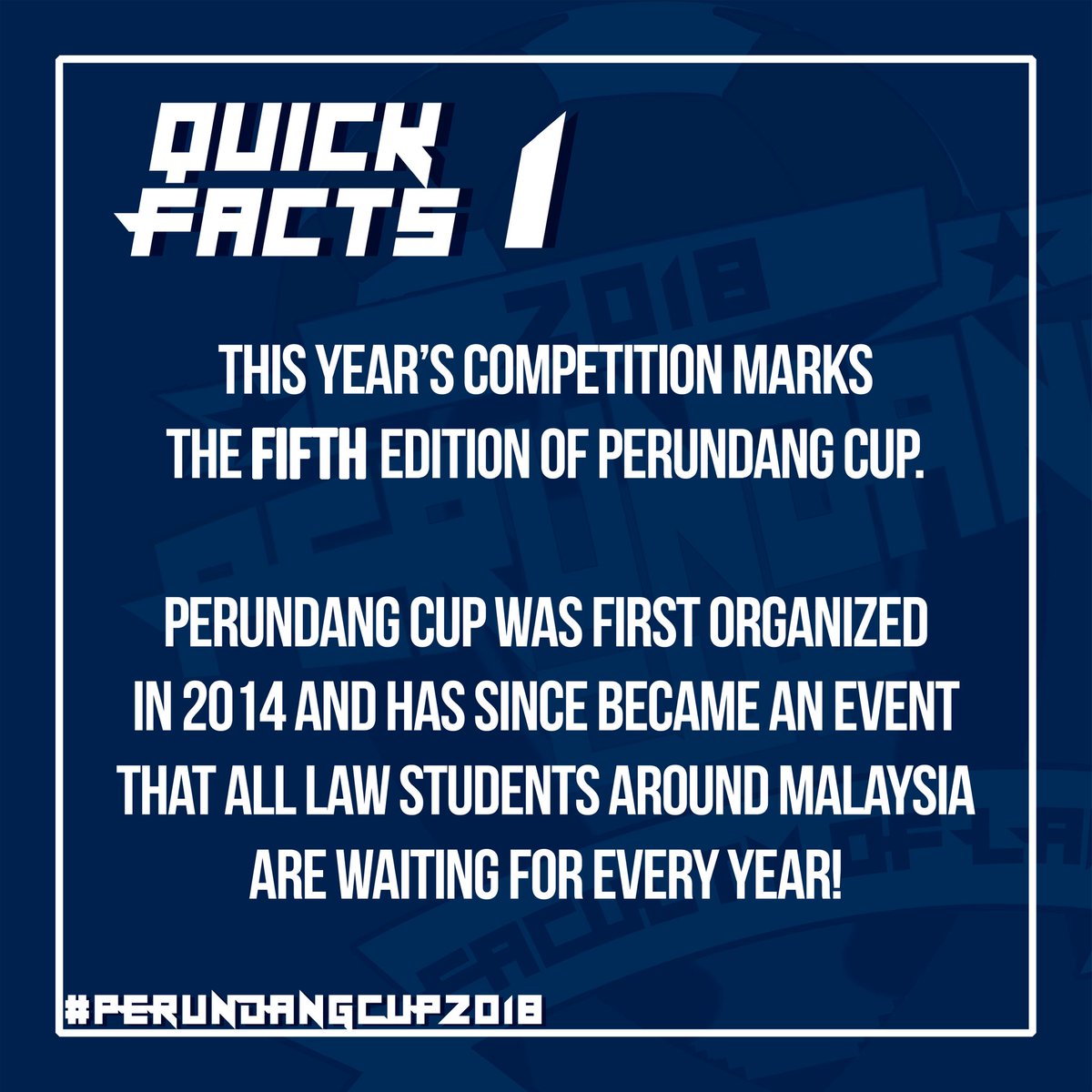 PERUNDANG's tweet photo. Can't wait for PERUNDANG Cup 2018? Here are some quick interesting facts about PERUNDANG Cup!

#PERUNDANGCup2018 https://t.co/FhfI03OM7Q