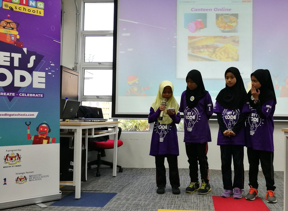 codingatschools's tweet image. Woohoo!.
The teams now are getting ready to start the demo, as they attempt to woo the audiences.
Stay focused and confident. We are almost there at the finish line!

#codingatschools2018
#codingatschools
#NEGARAKU 
#MOF_Malaysia 
#MyNBOS 
#TD1303Terengganu