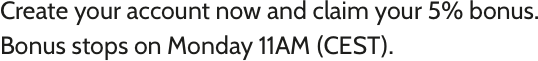 Do you still want your 5% bonus? Only 24 hours left... tokensale.grain.io/register