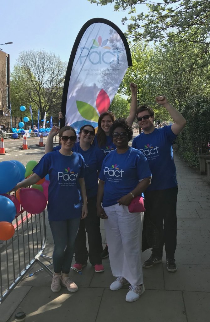 We are out today supporting our London Marathon runners. Join us at mile13 to cheer them on. Best of luck #TeamPact