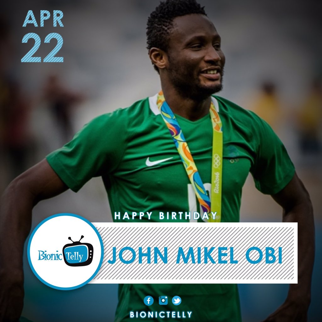 BionicTelly's tweet photo. Happy birthday to our midfield Dynamo, The Nigerian Super Eagles Skipper ⚽️ more wins to your persona 
More Accolades 🏆🏅🥇to your name.
Happy birthday @mikel_john_obi 
#bionictelly #bionicmedia #BMG #football #soccer #fifa #caf #thenff #supereagles #mikelobi https://t.co/3Gv00y7faO