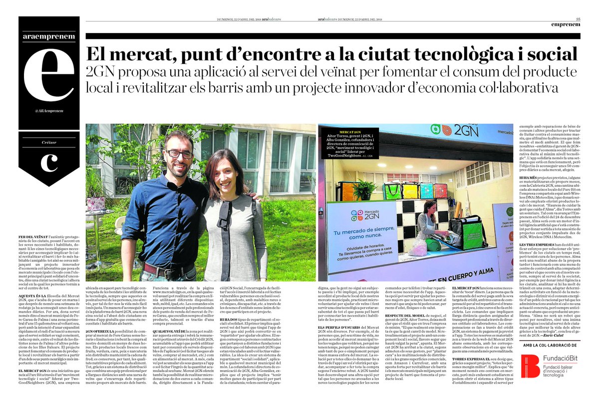 EnricCulat's tweet photo. 🍅🍗👨‍🌾🗣️👨‍👩‍👧‍👦👵📲🔝💡  El mercat, punt d’encontre a la ciutat tecnològica i social , via @ARAbalears   
👉https://t.co/h9vJ3DPpS8 https://t.co/faaeKeSMzu