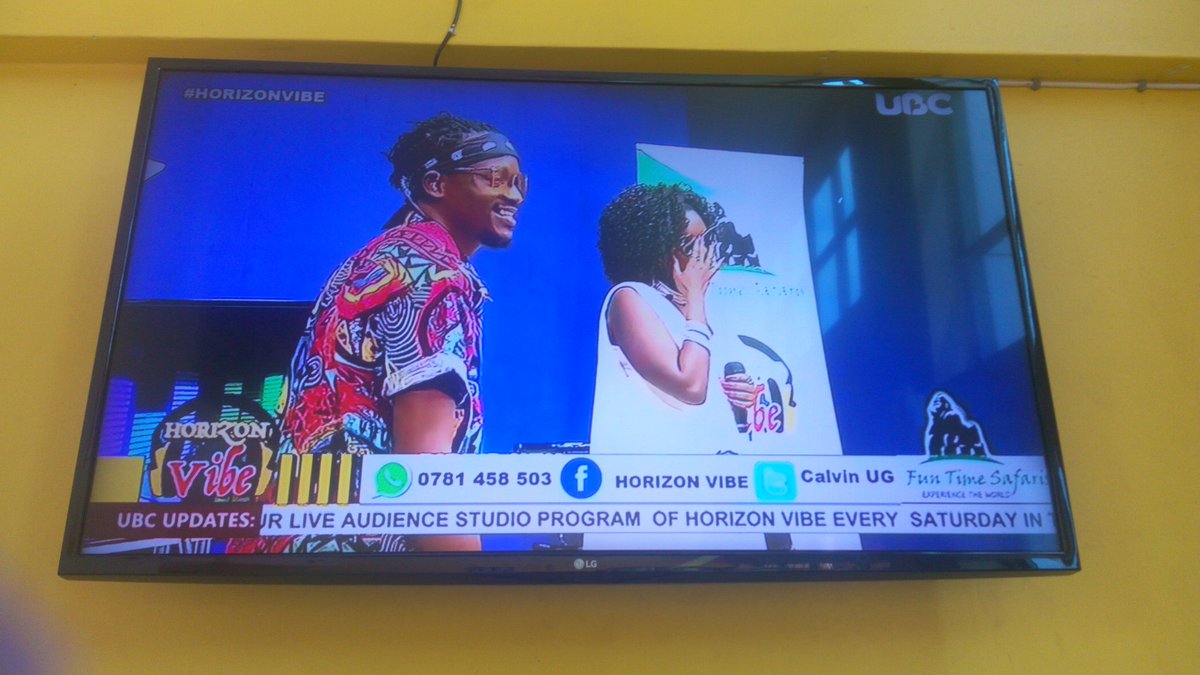 BRobbie9's tweet photo. We dem bad, we real vibers wat u gat, dat was at episode14 of da @horizon_vibe @ubctvuganda @calvinug @fillemusicug  rap up.@FrankSsali2 @aggrey_real @MugishaBobBrian @MariaNakaayi satoz 10:30am-12:00pm #UgLove. https://t.co/lqFDD3gJuo