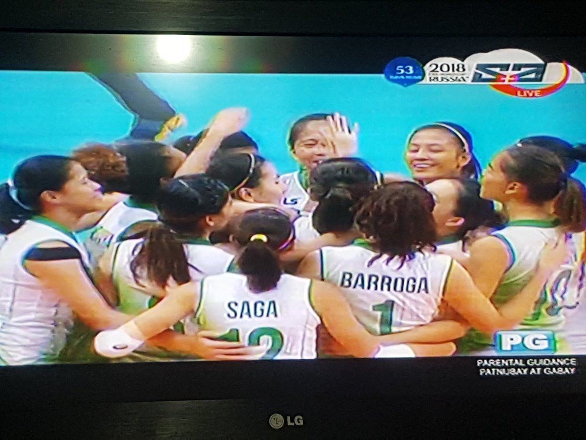 deejayolivar's tweet photo. Ticket to the FINALS!!! #PlayToWinDLSU #AnimoLaSalle 💚💚💚 https://t.co/ScckuSdVdX