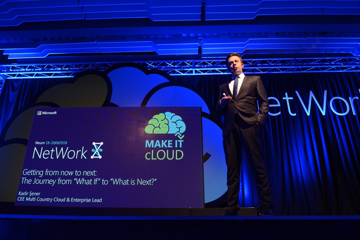 networkbih's tweet photo. More photos from #Keynote Omar Krivosija and Kadir Şener from @Microsoft
#MSNetwork8 #MakeITcLoud https://t.co/WeVVKFJVzC