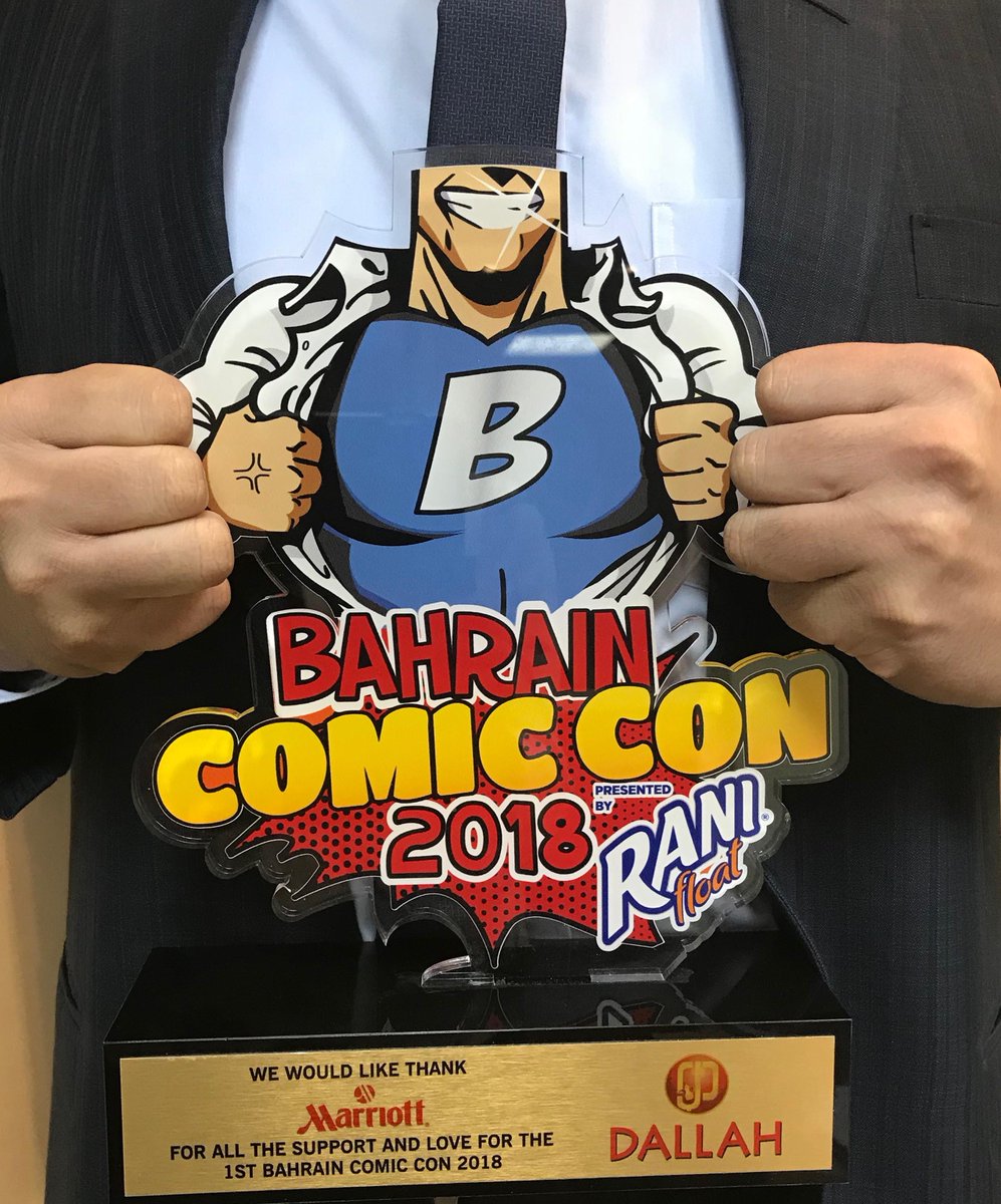 MarriottEABh's tweet photo. The first Bahrain Comic Con 2018 says thanks!
#MEABahrain #RIBahrain #ComicCon #Bahrain https://t.co/EiiqxxP53s