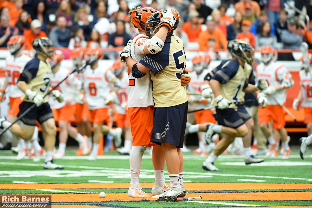 Firstteamphoto's tweet photo. A somewhat rare experience during the @navymlax vs @CuseMLAX as #Brothers battled at the face off X all day! #TeamVARELLO #faceofffamily https://t.co/7o7FbdA5Ow