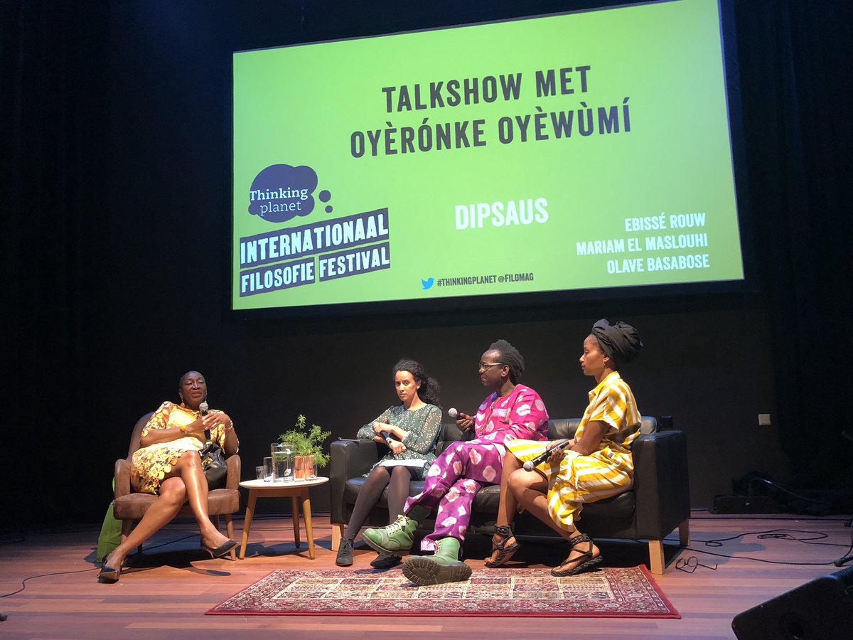 DipsausPodcast's tweet photo. About last night... #ThinkingPlanet with Ouèrónke Oyèwùmí! https://t.co/wEw5DgeC2V