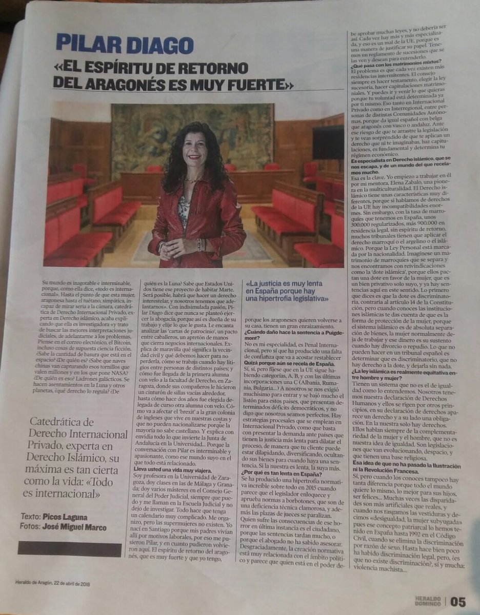 p_millennium's tweet photo. Muy agradecida a Picos Laguna por esta entrevista del @heraldoes y a José Miguel Marco por la fotografía ¡ Todo es Internacional! https://t.co/Bf3iCD18YC