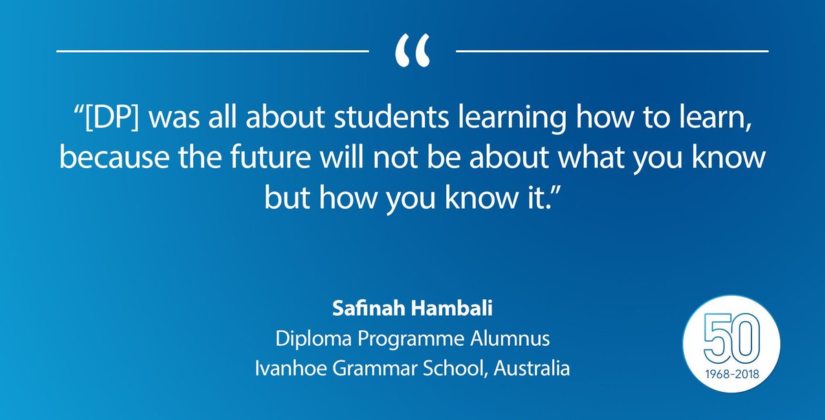 International Baccalaureate A Twitter Let The Future Excite You Https T Co Zwiia8jkgv Ib Grad Safinah Hambali Reflects On A Changing World That Is Destined To Bring Unexpected Circumstances And New Challenges Ivanhoegrammar Https T Co