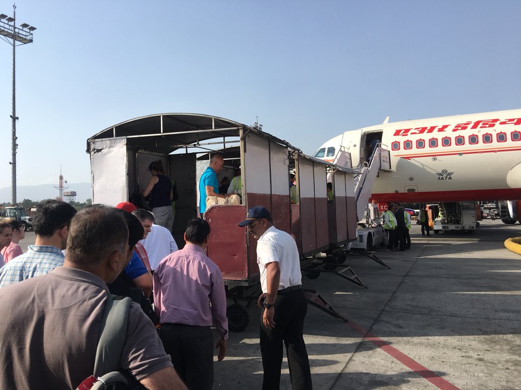 sushilbaral's tweet photo. Why #AirIndia required additional #security checks on the #TIA ground? Does this mean #securityCheck at the TIA doesn’t meet security standard? #Curious2Know #Nepal https://t.co/7fcr3A0csL