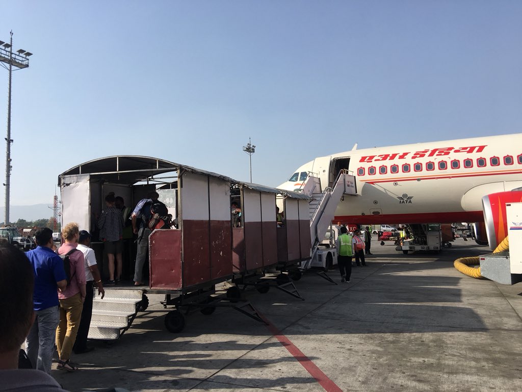 sushilbaral's tweet photo. Why #AirIndia required additional #security checks on the #TIA ground? Does this mean #securityCheck at the TIA doesn’t meet security standard? #Curious2Know #Nepal https://t.co/7fcr3A0csL