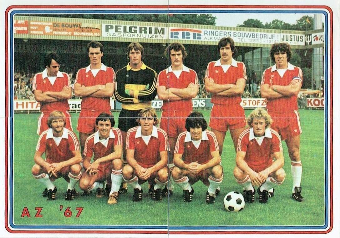OldFootball11's tweet photo. #AZAlkmaar (1978/79) #AZ67: 
#PeterRessel #JohnMetgod #GerritVooys #FredFilippo #RonaldSpelbos #WillemVanHanegem;
#JanPeters #PierTol #KirstenNygaard #PeterArntz #KeesKist https://t.co/gUXeznXo4J