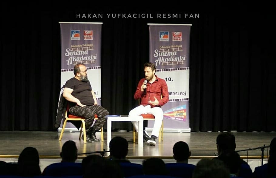 HakanYufkacgil's tweet photo. Hakan Yufkacıgil Turgut Özal Kültür Merkezi "Sinema Akademisi"  10. Hafta konuğuydu.🆕🆒 #Hakanyufkacıgil @hakanyufkac https://t.co/uFf9PQhpRS