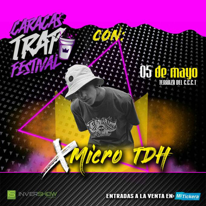 Invershow Tripeate El Primer Festival Caracastrapfestival En La Terraza Del Ccct Este 05may Con Microtdh Adquiere Tus Entradas En La Pagina Web De Mitickera Caracastrapfestival Trap Ccct Microtdh 05may