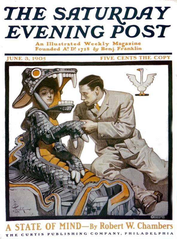 panelpulp's tweet photo. “A State of Mind” — J. C. Leyendecker (June 3, 1905) https://t.co/W9BagMDS55