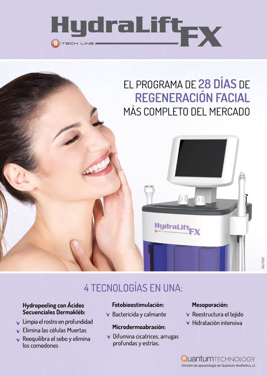 ¿Quieres reducir la edad de tu cutis? Entonces, descubre el programa Hydralift FX, de 28 Días de regeneración total. Pide cita en tu centro de estética más cercano goo.gl/wQUpcF 

#quantumtechnology #regeneraciónfacial #antiaging #young