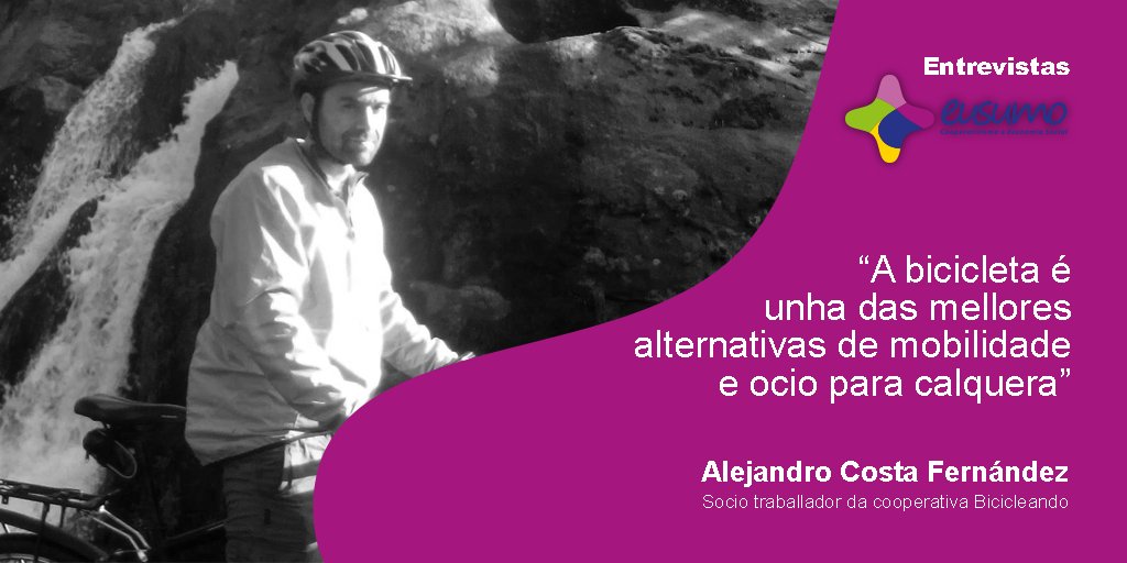 eusumogal's tweet photo. Es un apaixoado da bici? Tes que ler a entrevista que lle fixemos á #cooperativa #Bicicleando! Tres afeccionados que converteron o seu hobby nun traballo.
Si, a #EconomíaSocial está presente en todos os sectores! 😉
#EntrevistasEusumo @eusumogal 👉 https://t.co/a61y4UA0W9 https://t.co/hq1EKdZK6b