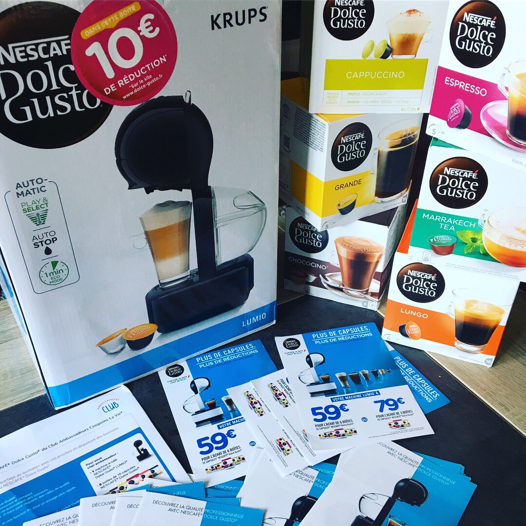 Laets63's tweet photo. #AmbassadeurDolceGusto #CroquonsLaVie #MerciSimon #TestDuJour https://t.co/w6VGUKSiqm