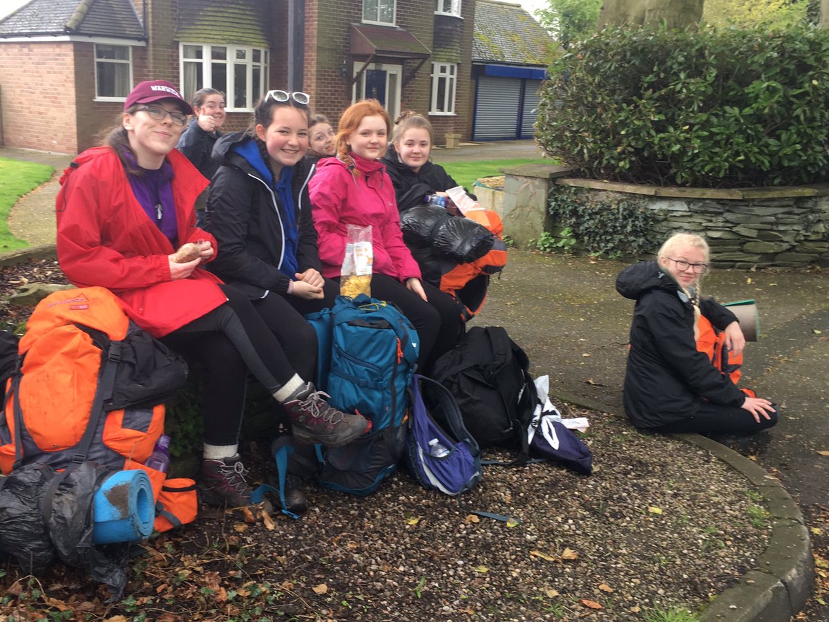 Stopping for lunch on #DukeOfEdinburgh. Broken nachos and squished pittas on the menu. They're doing amazing <a href="/FlixtonGS/">Flixton Girls School</a>