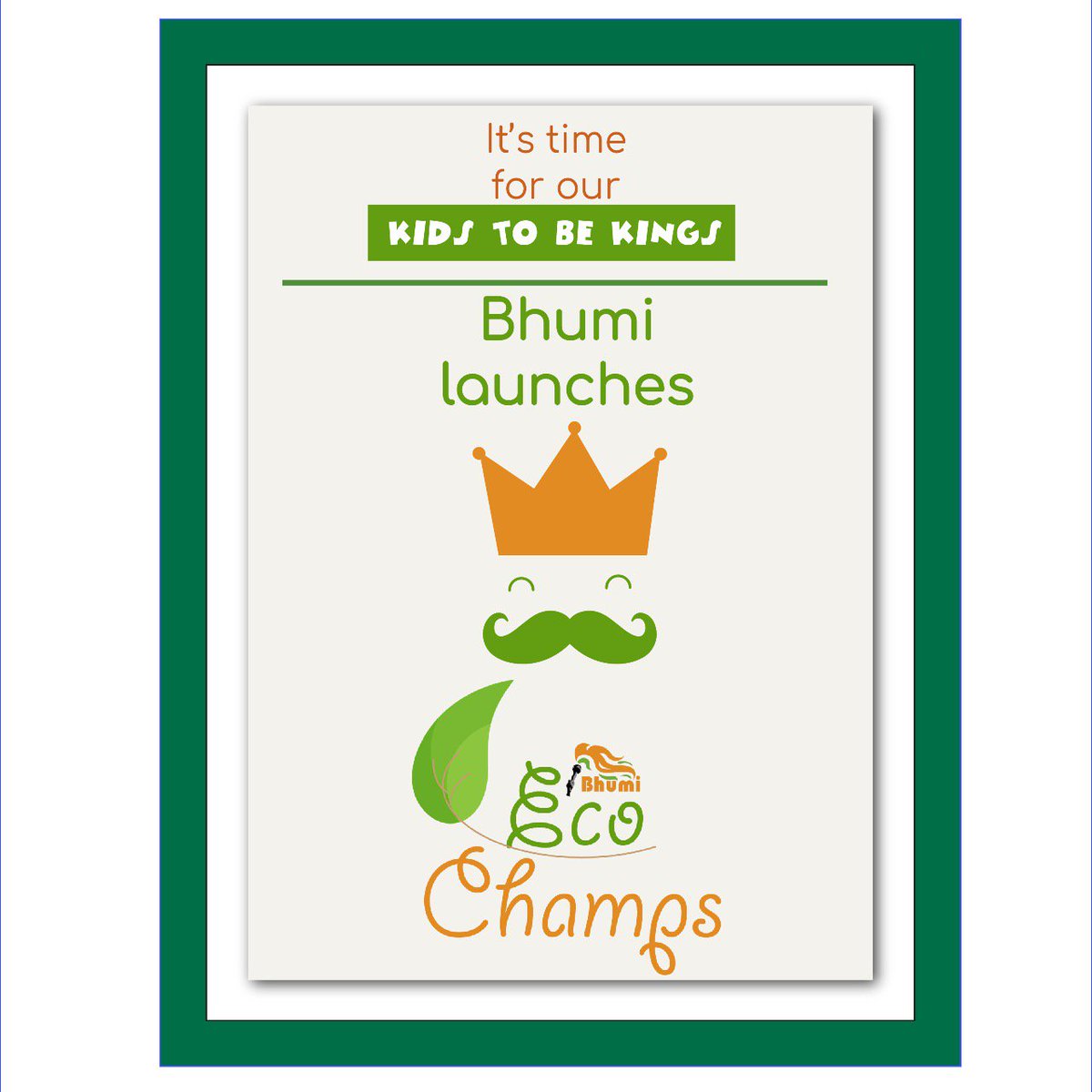 BhumiOrg's tweet image. This #EarthDay, Bhumi is happy &amp;amp; proud to introduce our new programme -  #EcoChamps, an initiative to inculcate eco-friendly habits among school children in their day-to-day life. Further details at bhumi.ngo/eco-champs

#KidsGoGreen #SDG11 #GlobalGoals @UNinIndia @globalgoals