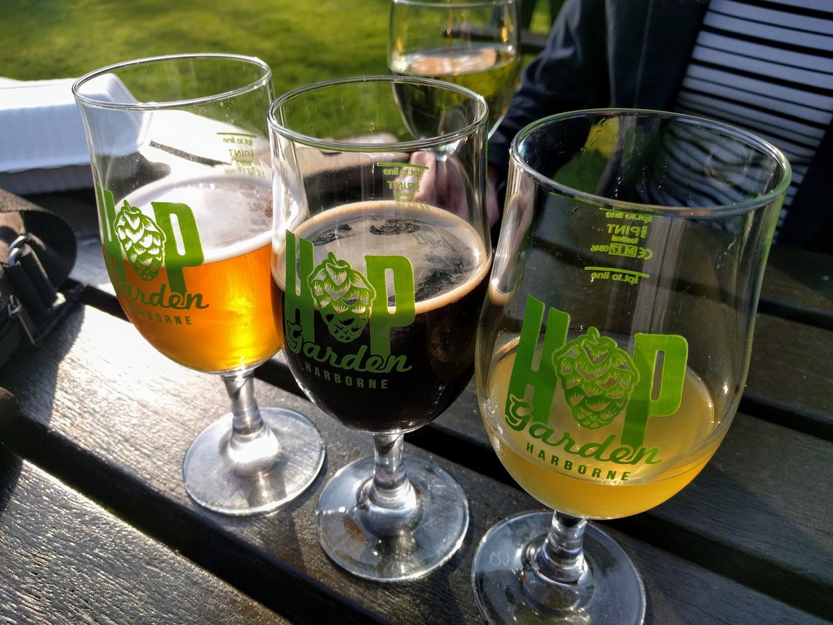 Some cracking beer enjoyed in the sun <a href="/hopgardenpub/">Hop Garden Harborne</a> yesterday.