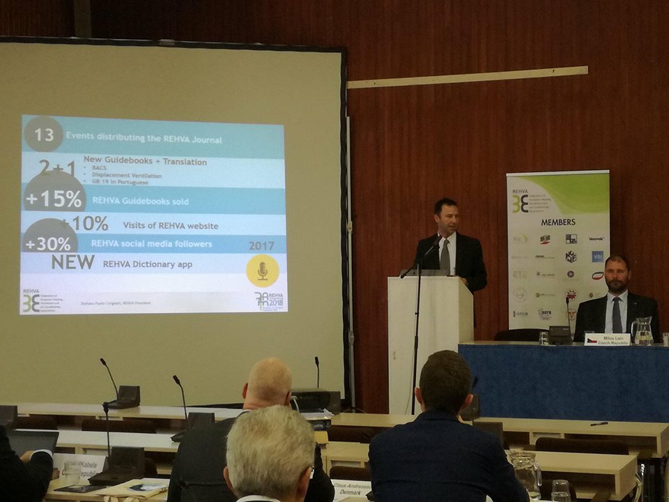 REHVAHVAC's tweet photo. @REHVAHVAC General Assembly 2018 kicks off! #REHVAAM2018 @AticVZW #HKIS #STP #DANVAK #EKVU #FINVAC @AICVF1 @VDI_News #ETE @AiCARR_ #LATVAC #LITES @TVVL_ #NORVAC #PZITS #OEP #AIIR #AGFR #AFCR #ABOK #KGH @Atecyr #SWEDVAC #SWKI @ttmdTR @CIBSE https://t.co/NtfUeoWaHe