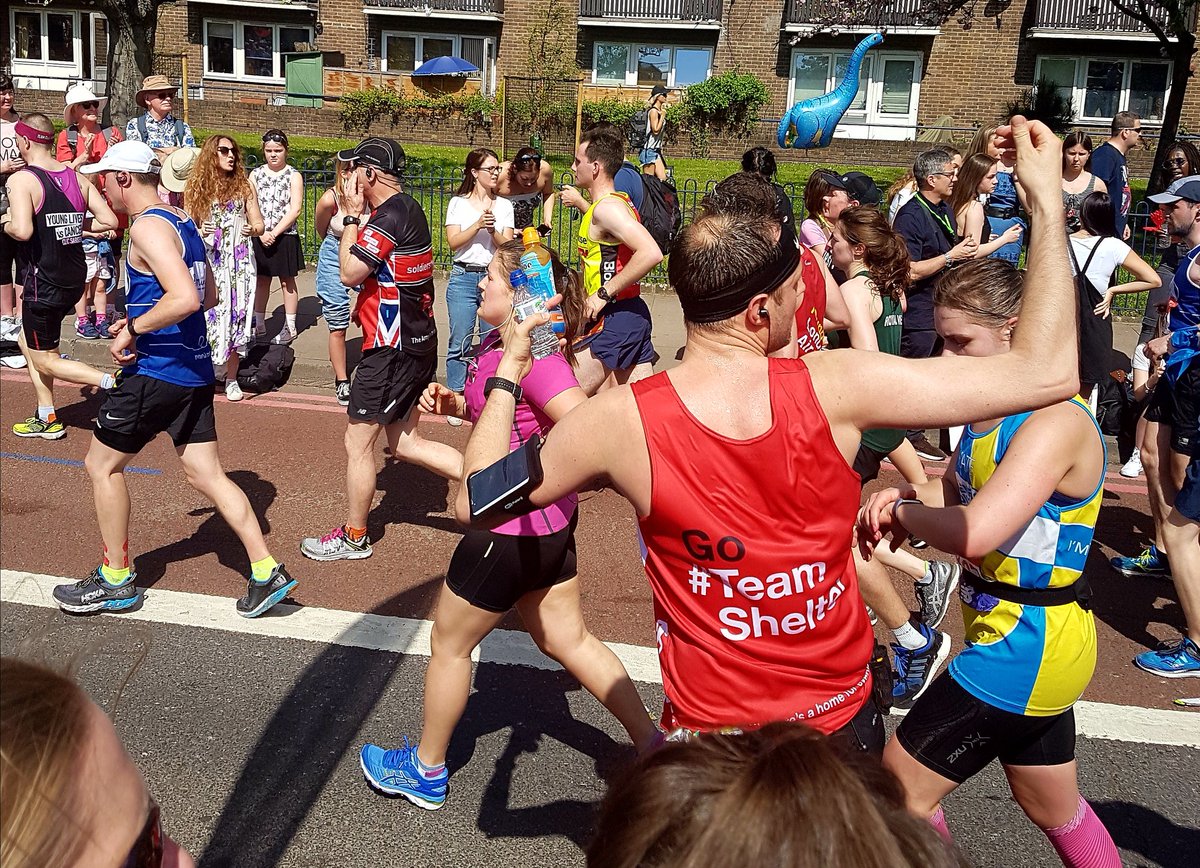 Every day, 115 families in England become homeless.

A reminder why the brilliant #TeamShelter runners are taking part today. #LondonMarathon