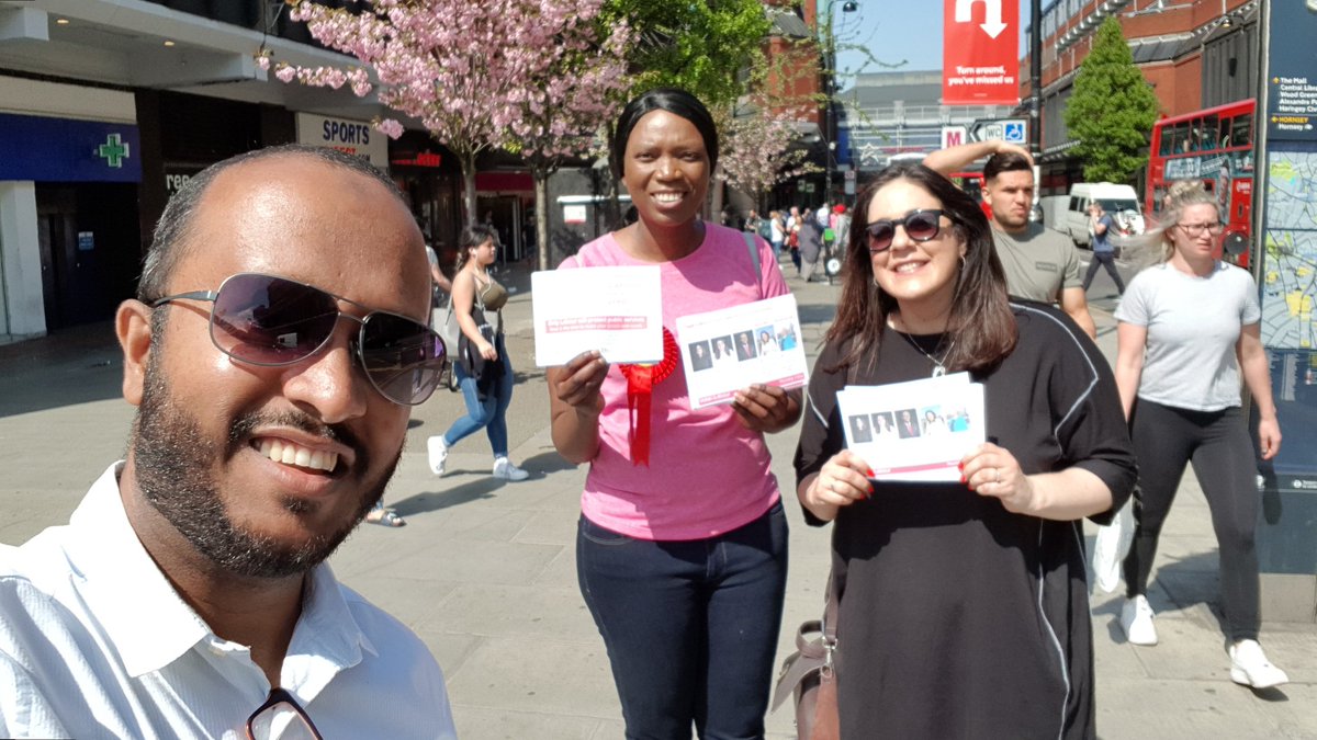 Speaking to postal voters in Noel Park and getting much needed vitamin D. Labour vote is solid here. Interesting conversations with residents. #VoteLabourMay3rd #NoelPark