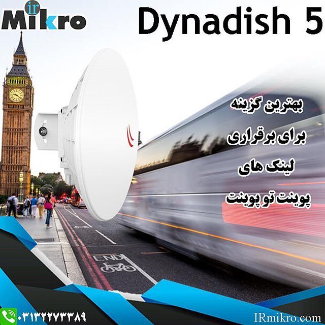 Irmikro's tweet image. بهترین محصول موجود میکروتیک جهت برقراری لینک های بلند

DynaDish 5 Ac

Dual chain 5GHz 802.11a/n/ac  720 MHz CPU, 25dBi antenna gain

لینک محصول
ift.tt/2HPwEQp

@IRmikro

#mikrotik #dynadish5 #iranmikro #داینادیش #میکروتیک #ایران_میکرو ift.tt/2HSw2tc
