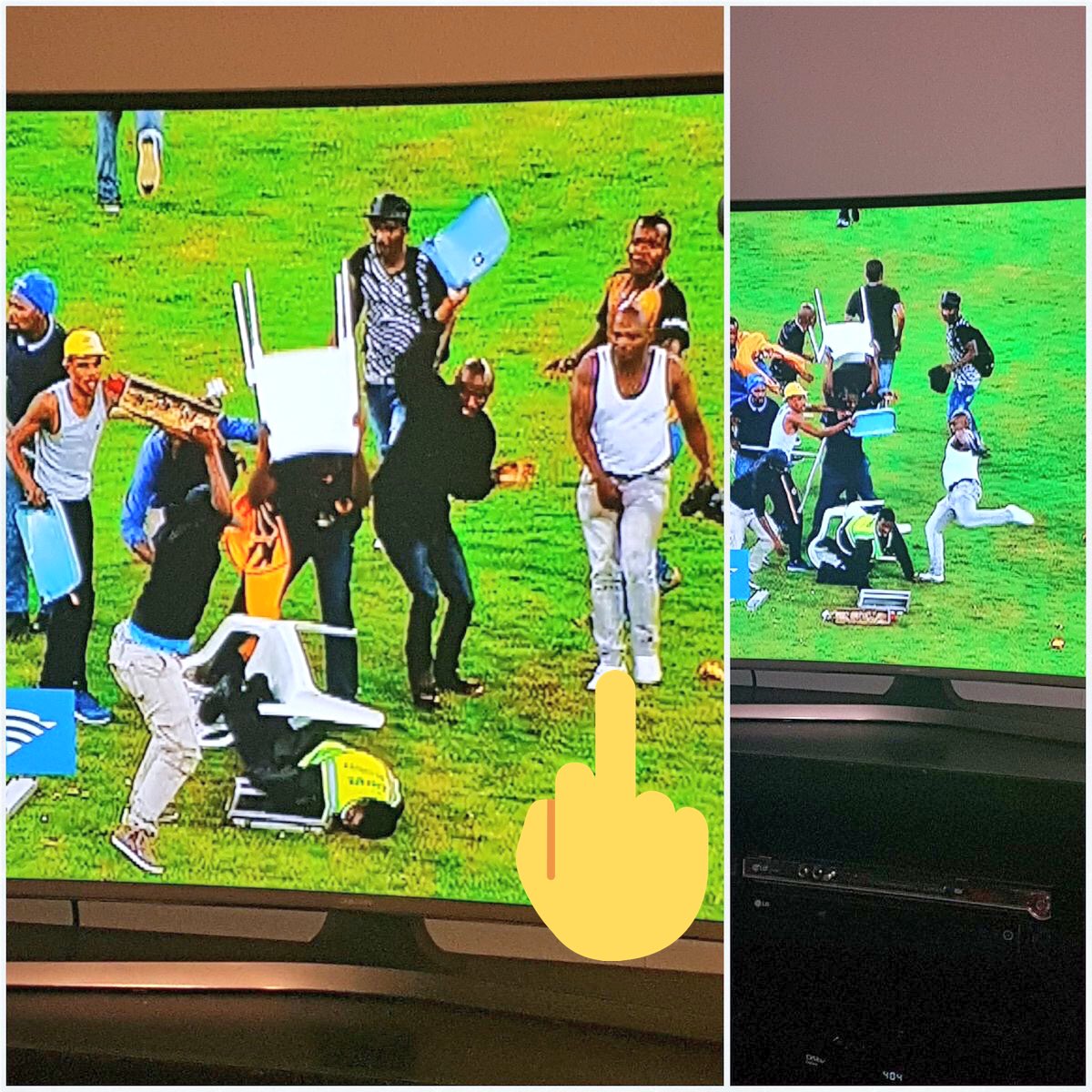 MbuthoP's tweet photo. This guy deserve life sentence! Mele kufundiswe ngaye isfundo nx bastard!!! #NedankCup #KaizerChiefs @SAPoliceService @MMStadium @KaizerChiefs @robertmarawa @SABCNewsOnline @SuperSportTV 
Retweet until he is recognised!! https://t.co/njOuCSdI61